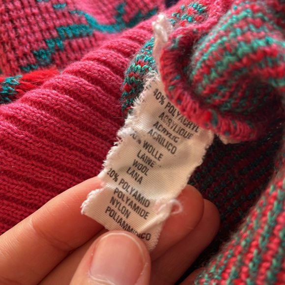 Vintage Italian Rose Sweater pink - Picture 12 of 12